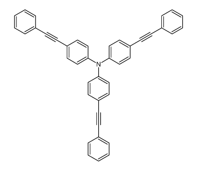 4-(2-phenylethynyl)-N,N-bis[4-(2-phenylethynyl)phenyl]aniline