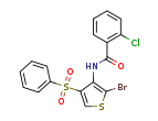 N-[2-bromo-4-(phenylsulfonyl)-3-thienyl]-2-chlorobenzamide