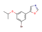 5-(3-bromo-5-isopropoxy-phenyl)oxazole