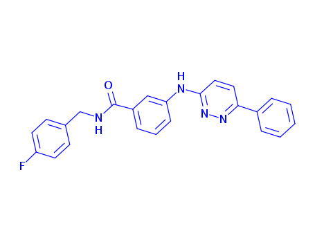 N-(4-fluorobenzyl)-3-[(6-phenylpyridazin-3-yl)amino]benzamide